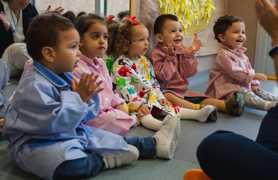 Niños de la Escuela Infantil de la Ciudad San Juan de Dios de Las Palmas