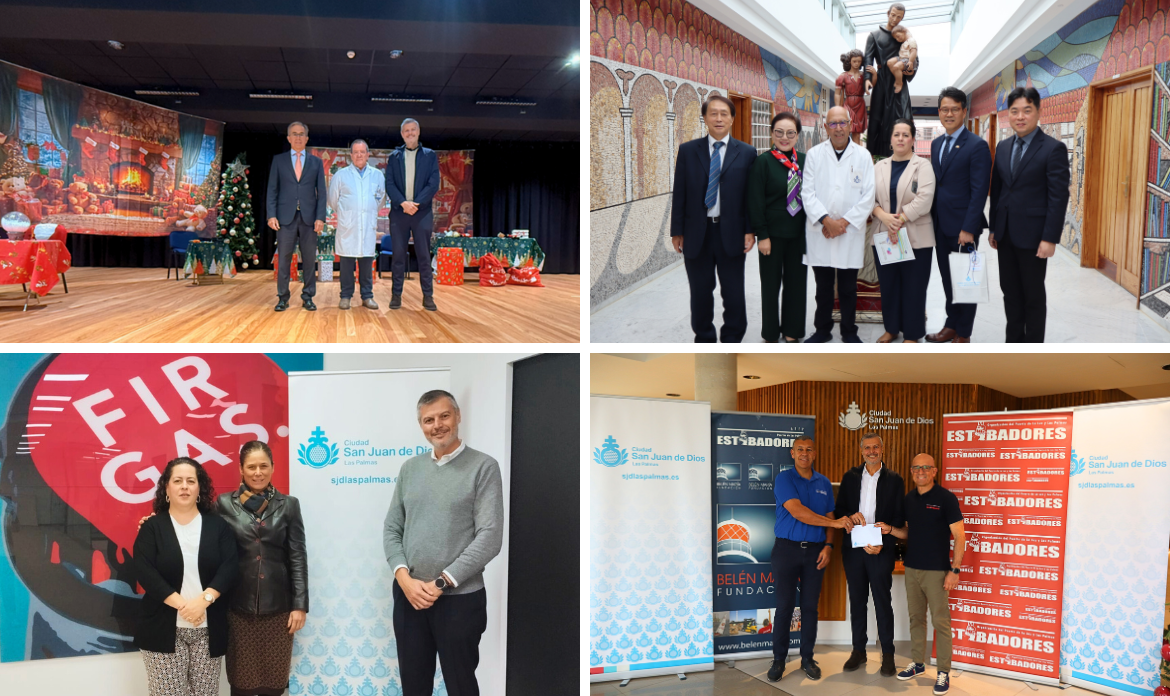 Distintas entidades visitan San Juan de Dios para entregar sus donaciones