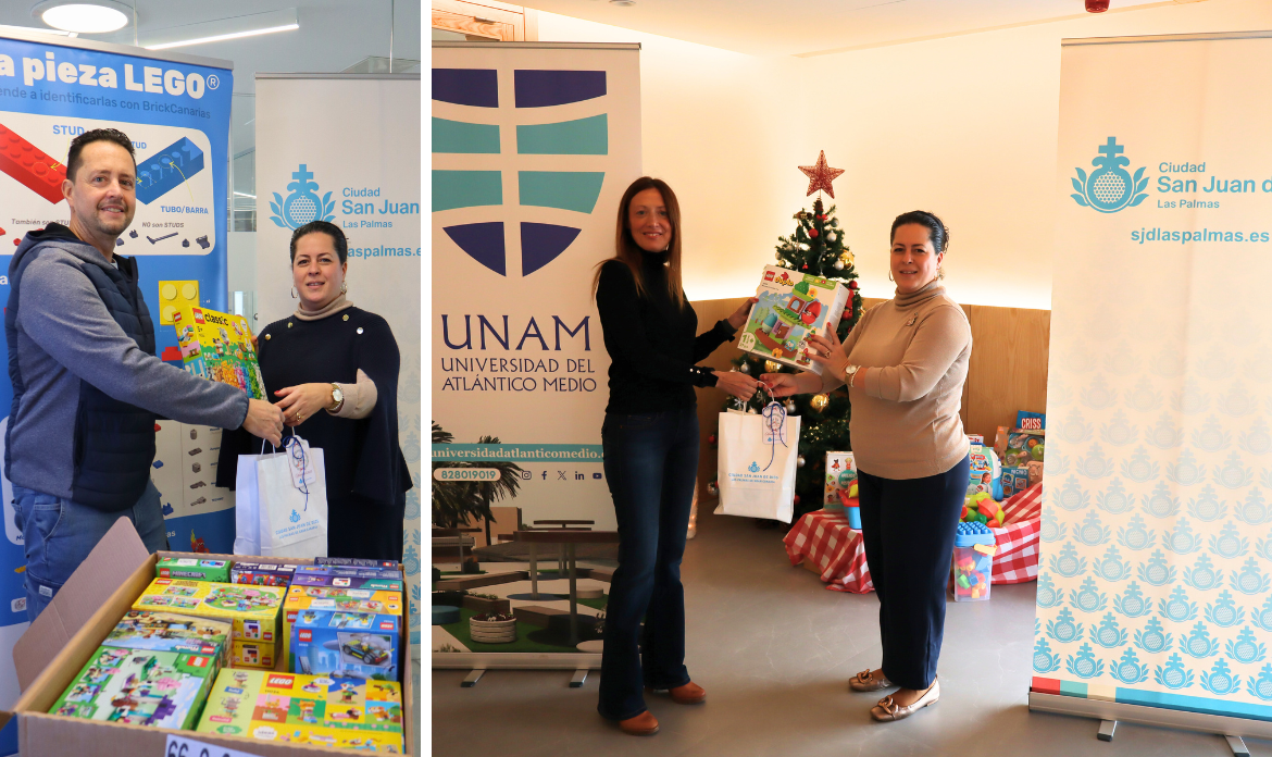 BrickCanarias y la UNAM donan juguetes a los niños de San Juan de Dios