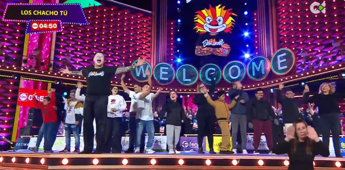 Momento de la actuación en la primera fase del concurso de murgas adultas