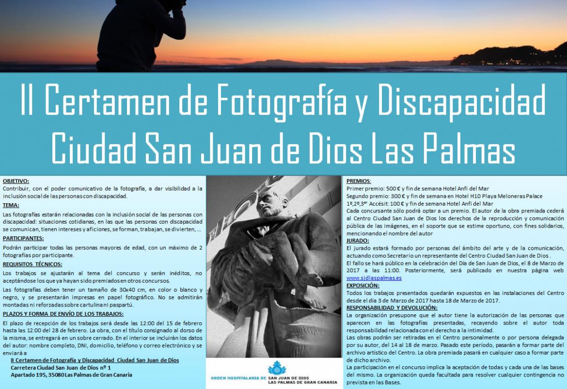 San Juan de Dios Las Palmas acoge el II Certamen de Fotografía y Discapacidad